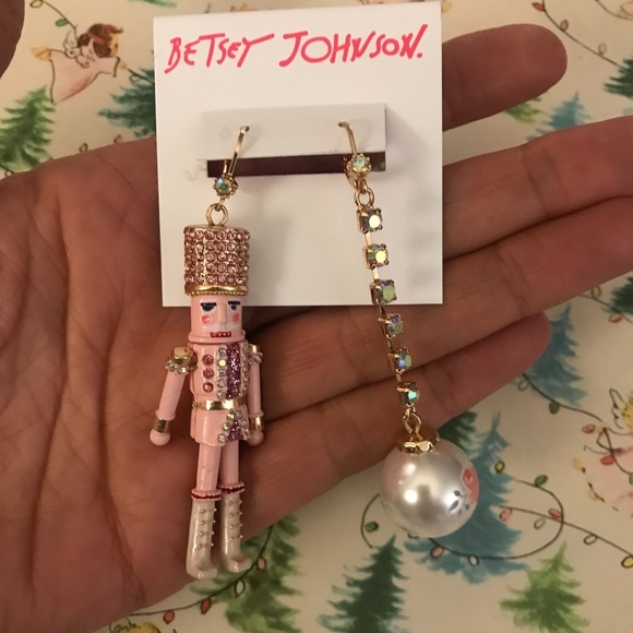 - Betsey Johnson nutcracker earrings - Picture 3 of 5